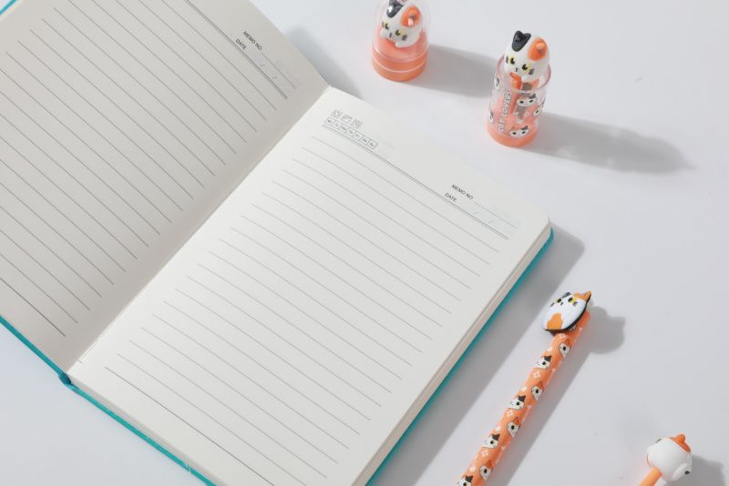 Notes A5 błękitny w twardej okładce z piankowym obiciem 96k