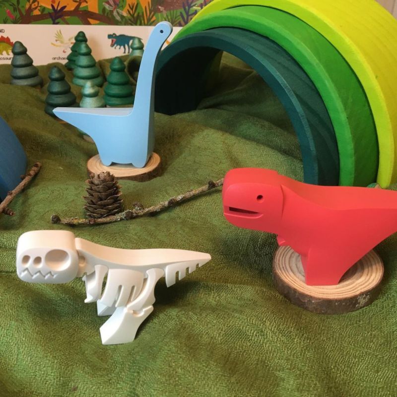 Magnetyczne figurki Dinozaury 3D Half Toys Diorama