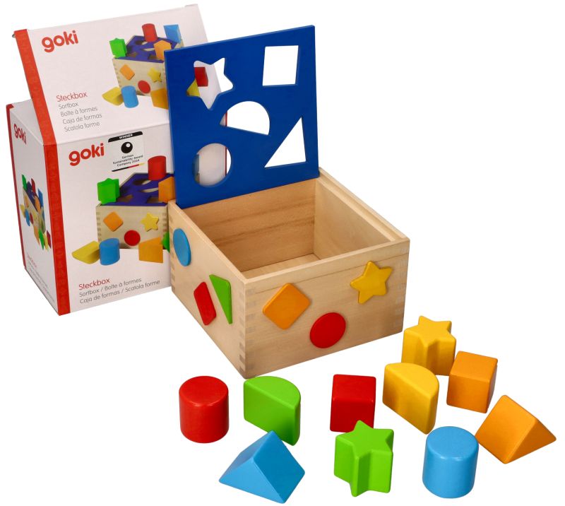 Sorter z klockami drewnianymi
