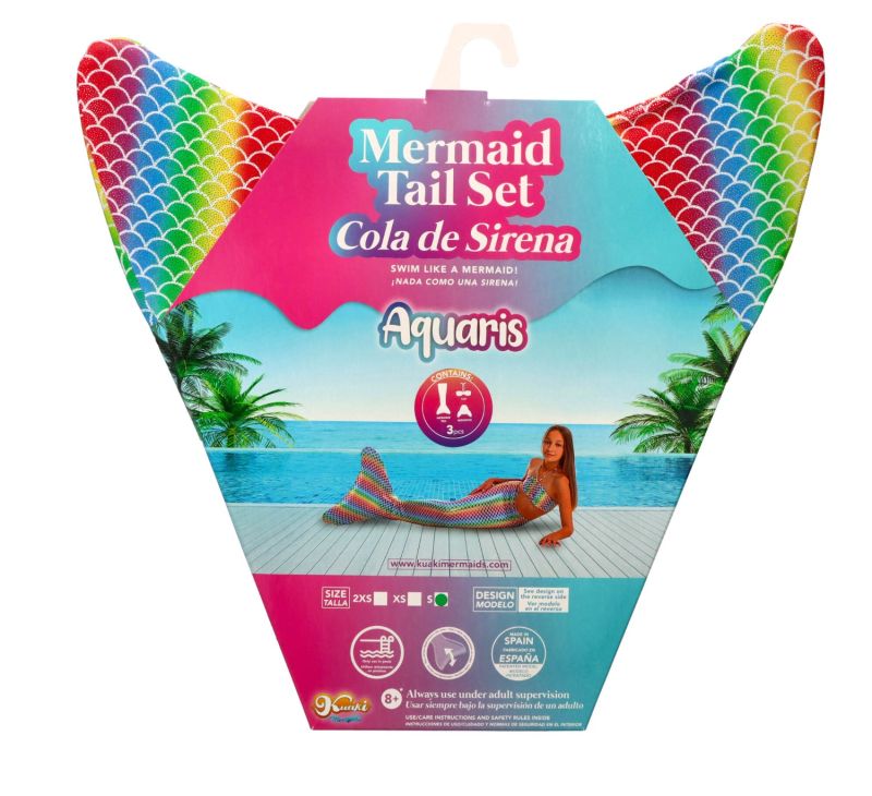 Syreni ogon - monopłetwa Aquaris do pływania Hawai + Bikini