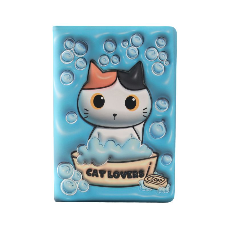 Notes A5 błękitny w twardej okładce z piankowym obiciem 96k