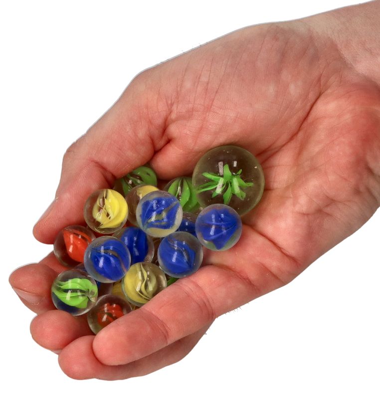 Szklaki Szklane kulki 21 szt. - Marbles