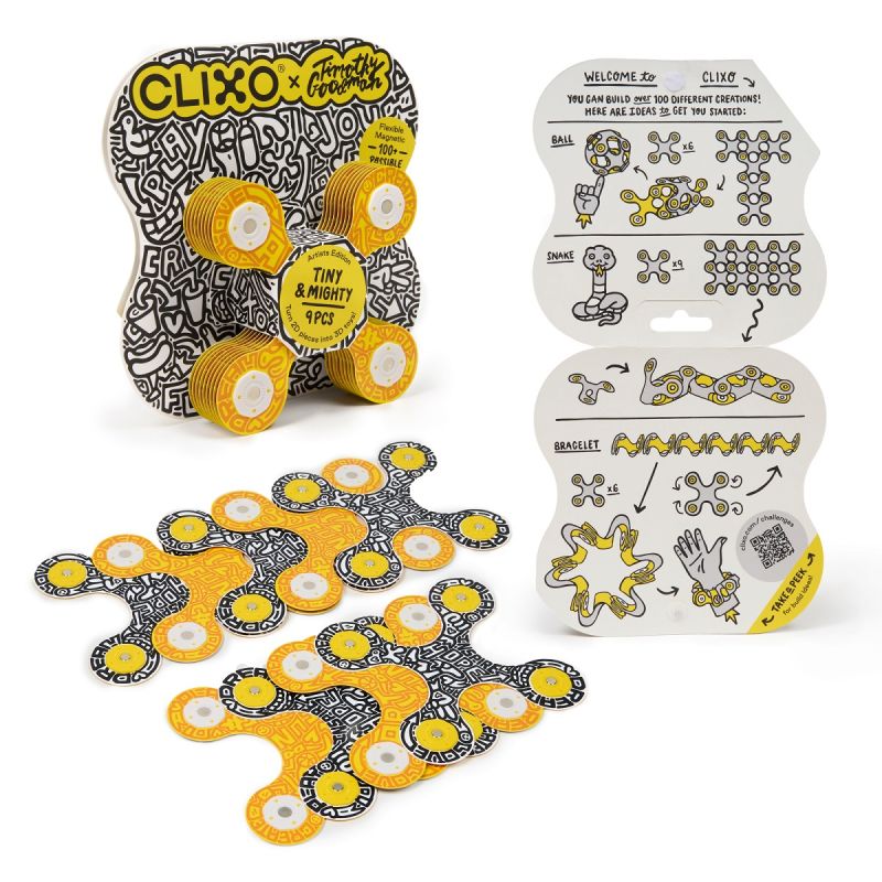 Komplet klocków magnetycznych, motyw artystyczny Tiny&Mighty