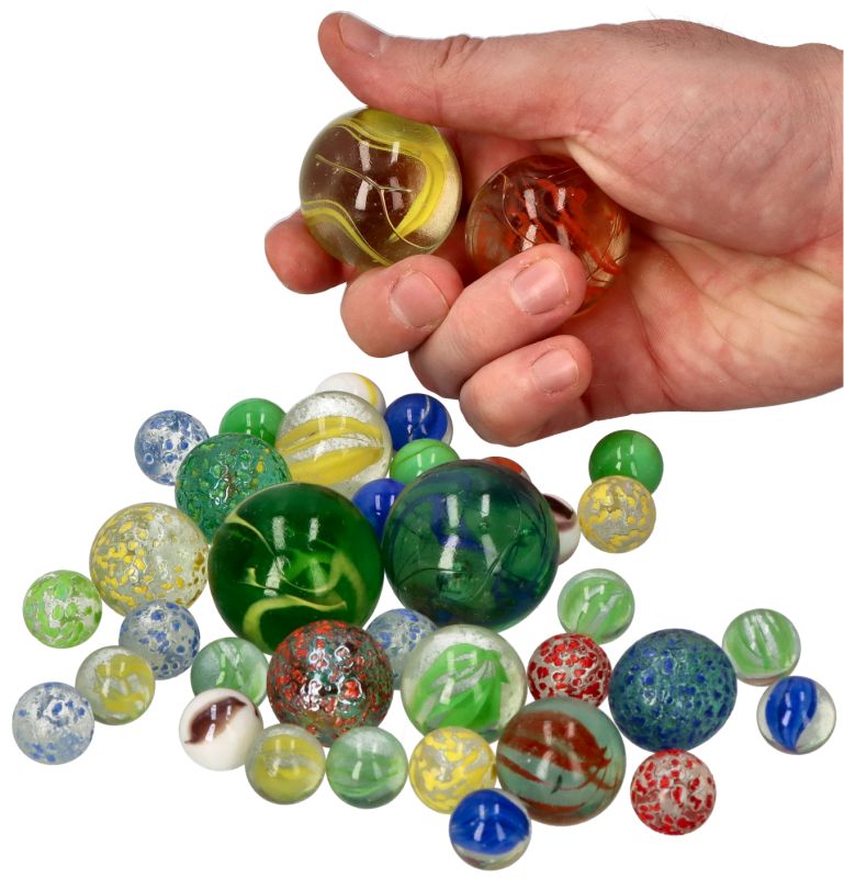 Szklaki Marbles - Szklane kulki 50 sztuk w woreczku