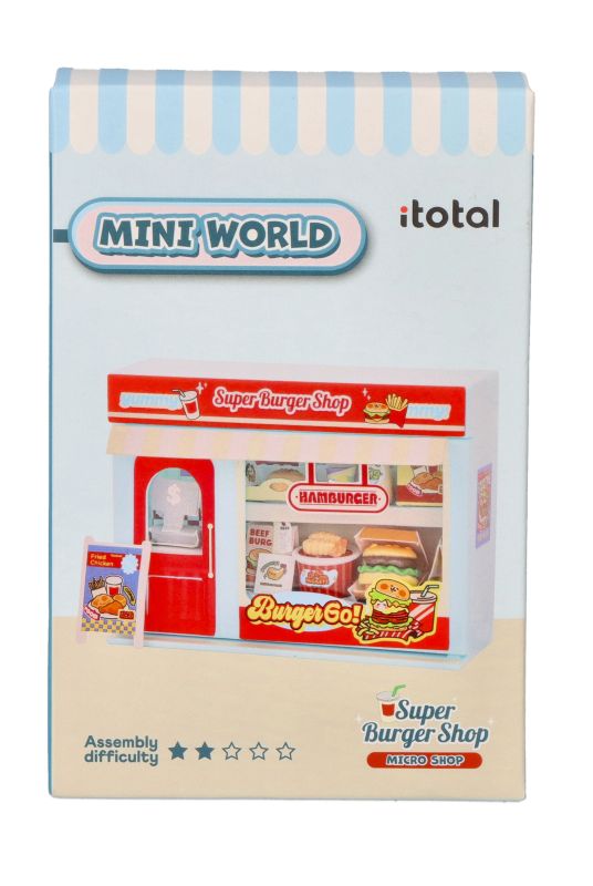 Miniaturowy Fast Food Burger DIY mini sklep