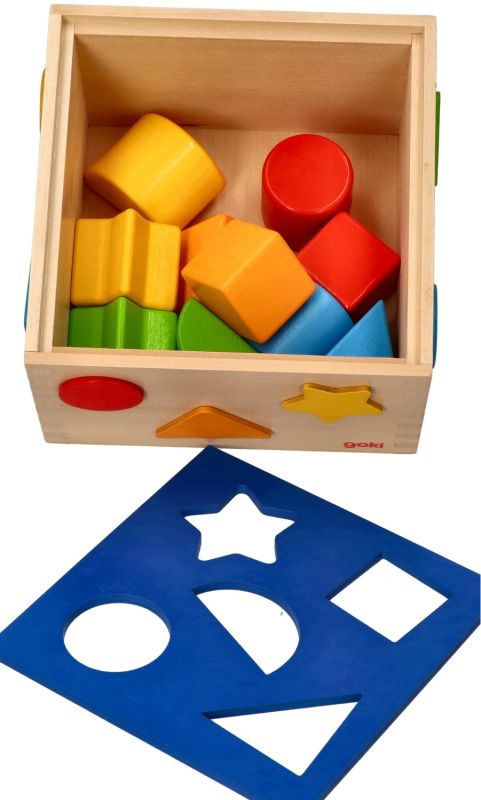 Sorter z klockami drewnianymi