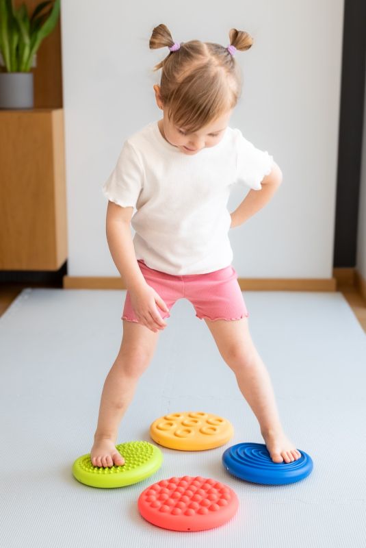 Dyski sensoryczne  4szt. różne faktury