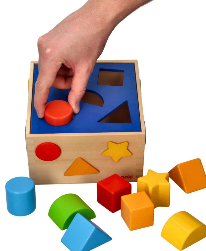 Sorter z klockami drewnianymi