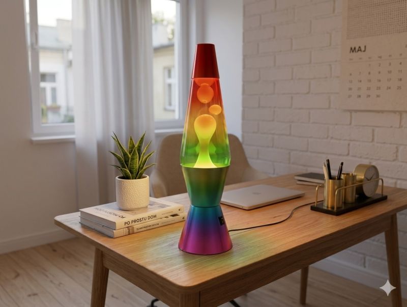 Lampka magmowa lawa Spaceship LED