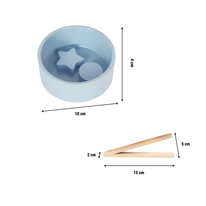 Drewniane miseczki do sortowania Montessori