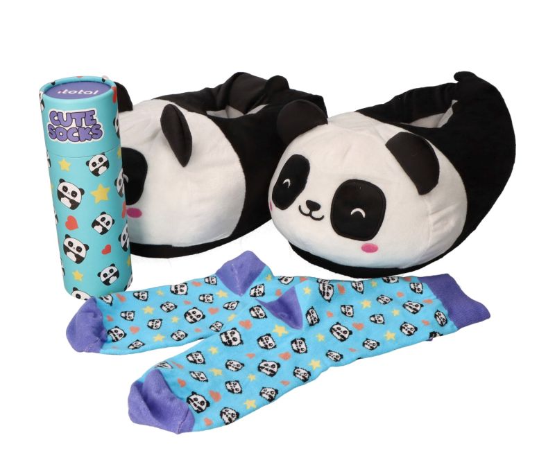 Kapcie pluszowe Pandastic