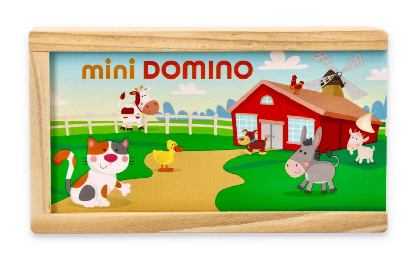 Mini Domino w pudełko - Zwierzątka