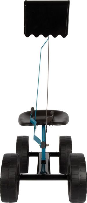 Niebieska mini koparka ogrodowa dla dziecka