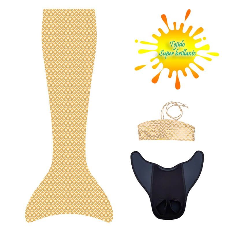 Syreni ogon - monopłetwa Aquaris do pływania Sunny + Bikini