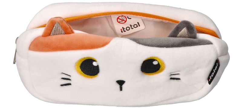 Pluszowy piórnik pomarańczowy kot Cat lovers