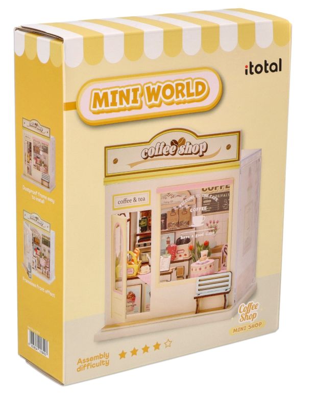 Kawiarnia Mini diorama DIY do samodzielnego składania