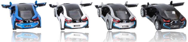 Metalowy model BMW i8, skala 1:36