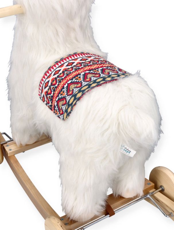 Alpaka na biegunach z kołami