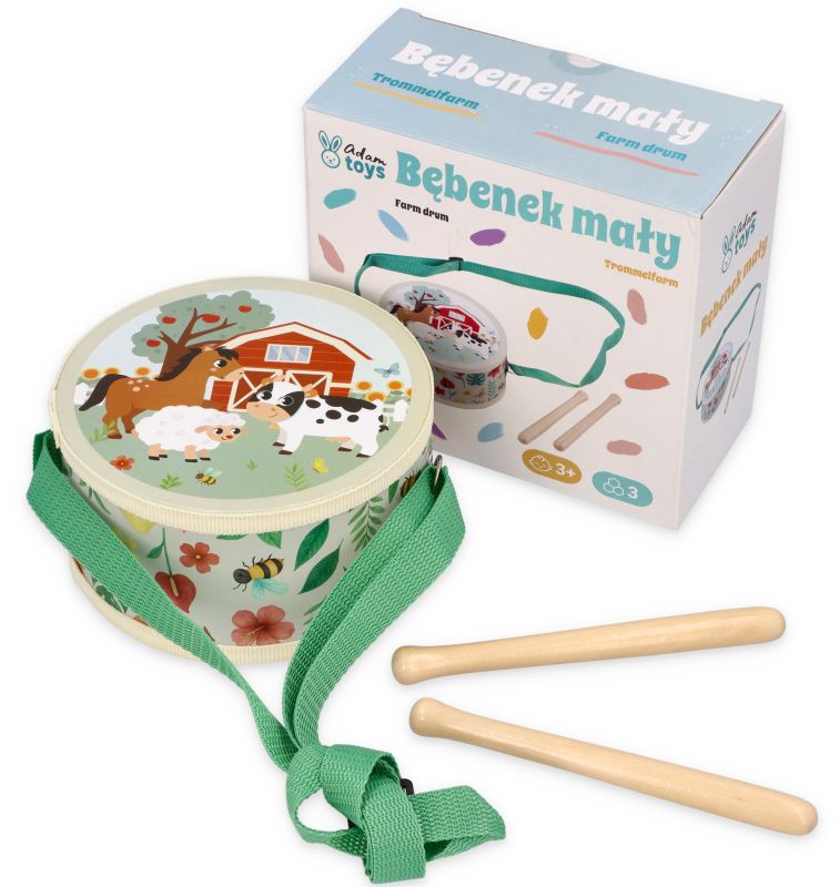 Bębenek z motywem farmy