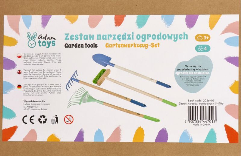 Zestaw dużych narzędzi ogrodowych