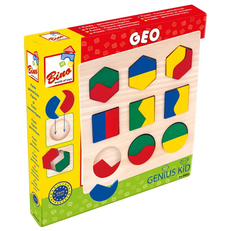Puzzle geometryczne KSZTAŁTY I KOLORY