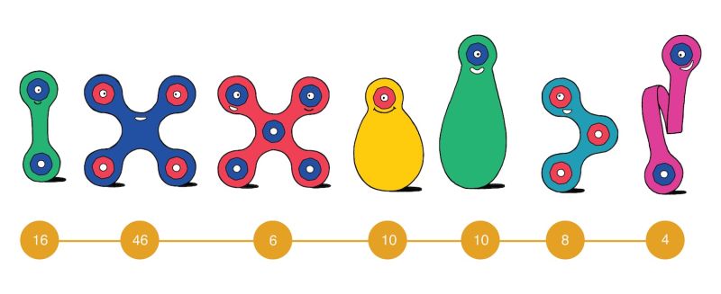 Clixo, Classroom Pack, 100 elementów