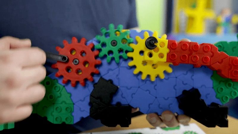 Zestaw klocków i kół zębatych, Morphun 320 elementów