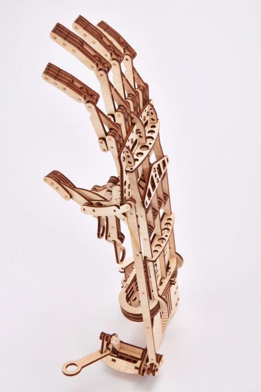 Puzzle 3D mechaniczna ręka Wood Trick 