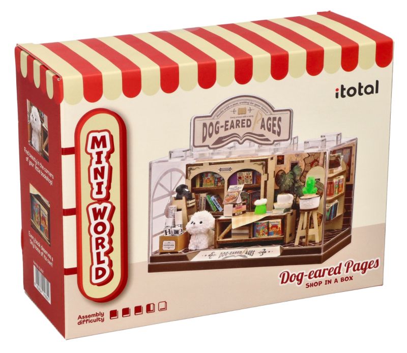 Miniaturowa księgarnia DIY sklep w pudełku
