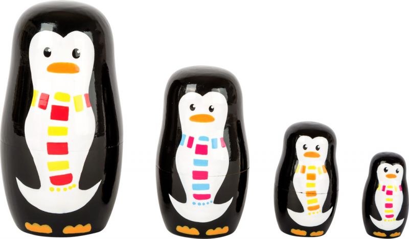 Matrioszka - Rodzinka Pingwinków
