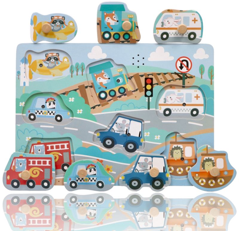 Puzzle dźwiękowe Pojazdy