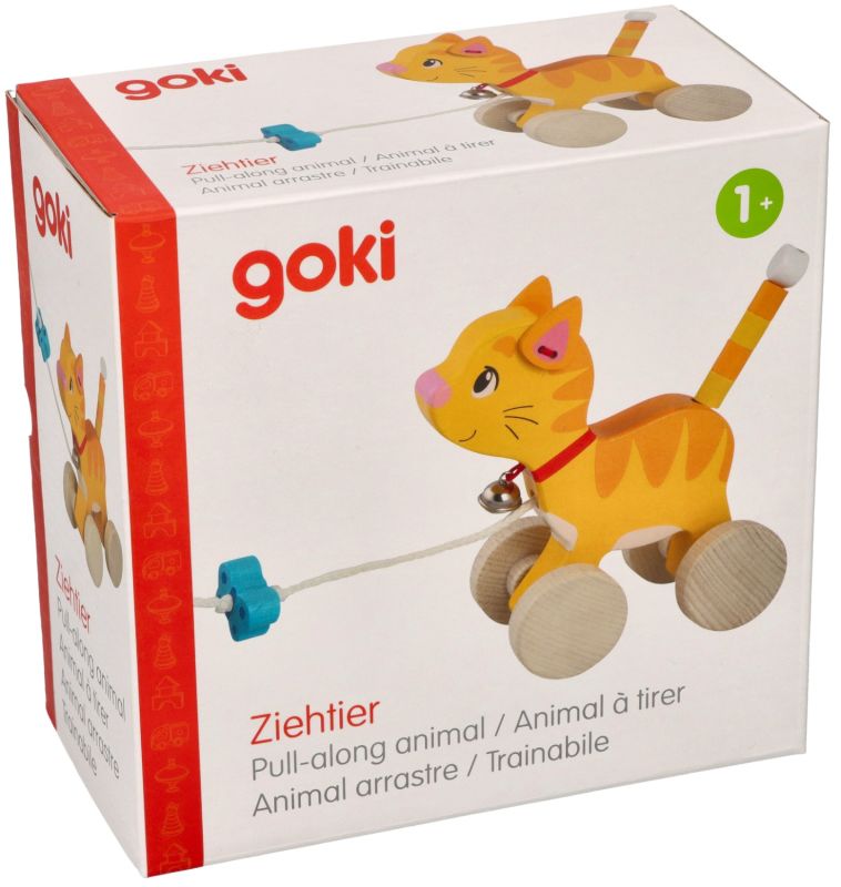 Kotek na sznurku do ciągnięcia 