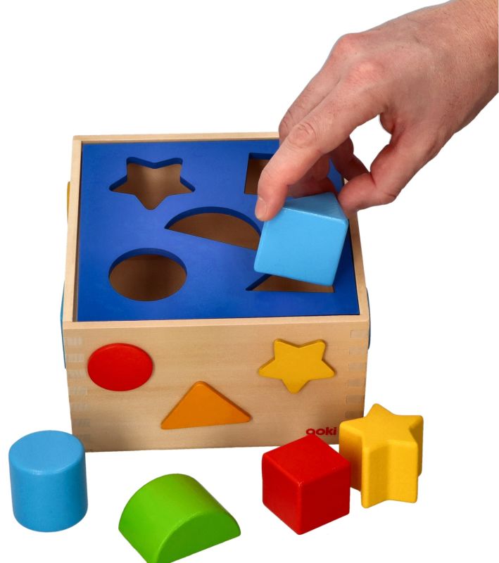 Sorter z klockami drewnianymi