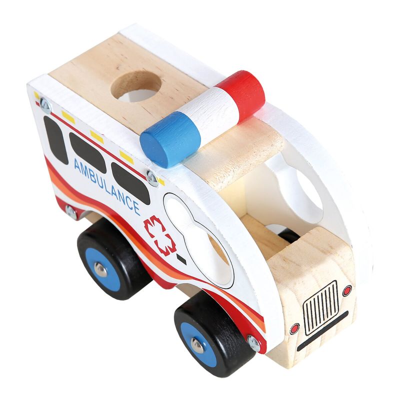 Autko drewniane - Ambulans