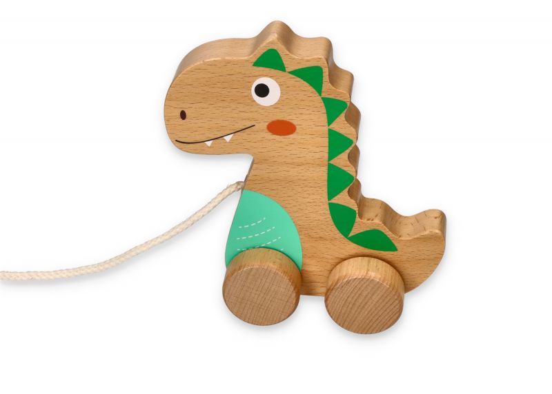 Dinozaur na sznurku do ciągnięcia 