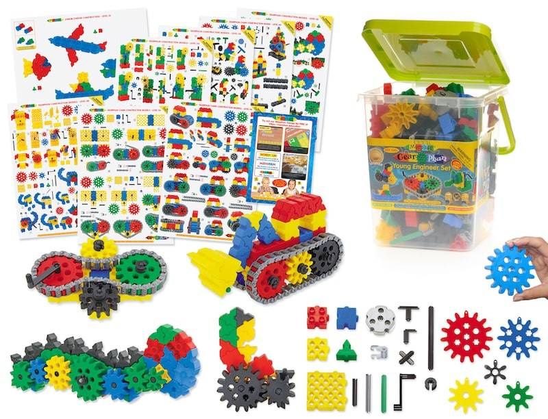 Zestaw klocków i kół zębatych, Morphun 320 elementów