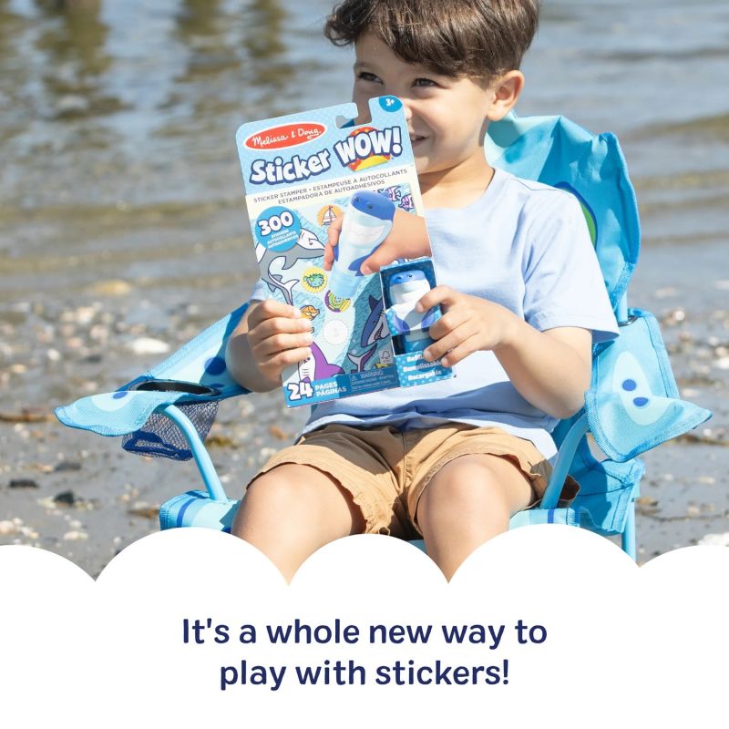 Sticker WOW! Książeczka aktywności + stempel Rekin