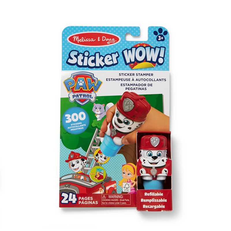 Sticker WOW! Książeczka z naklejkami, Psi Patrol Marshall