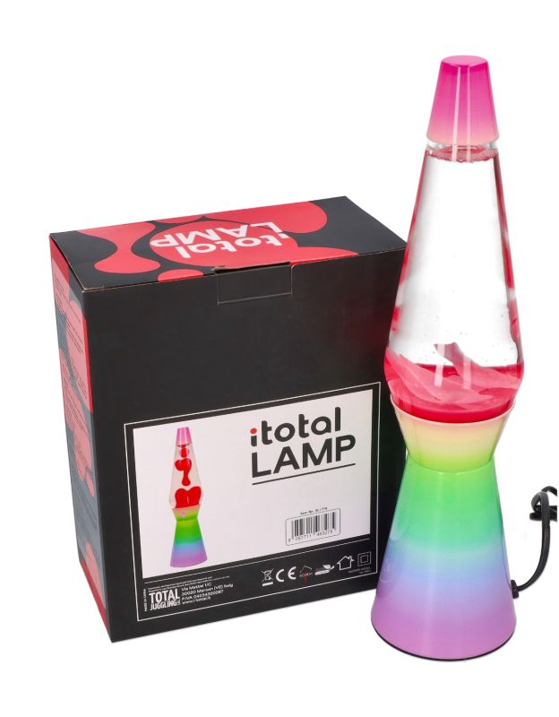 Tęczowa dekoracyjna lampa lava 