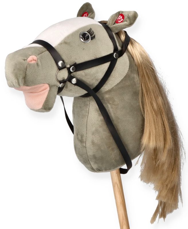 Konik na patyku Hobby Horse Siwek Premium