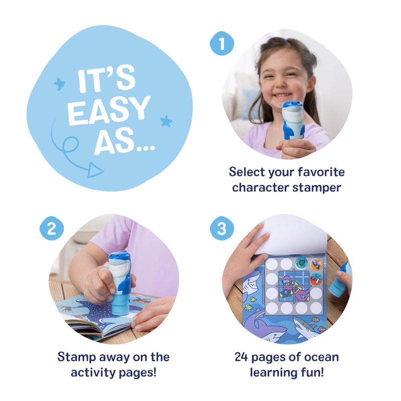 Sticker WOW! Książeczka aktywności + stempel Rekin