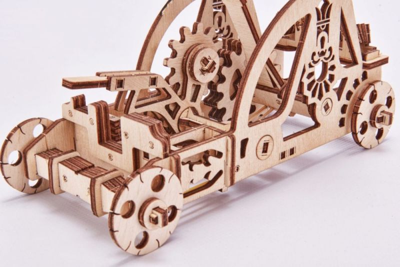 Puzzle mechaniczne 3D Wood Trick katapulta