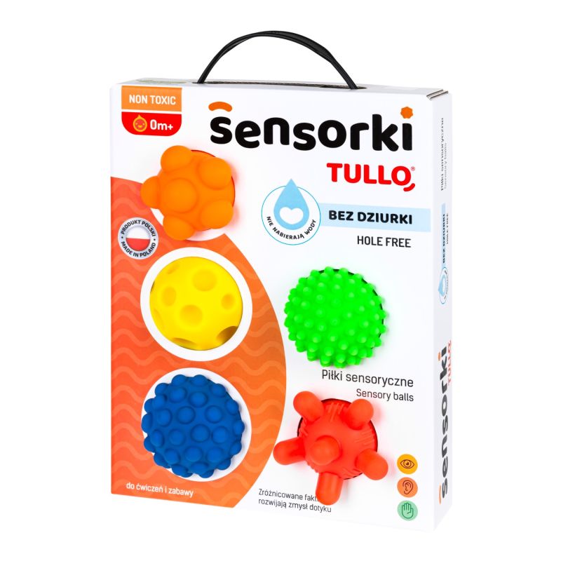 Piłki Sensorki Tullo - 5 piłeczek bez dziurek