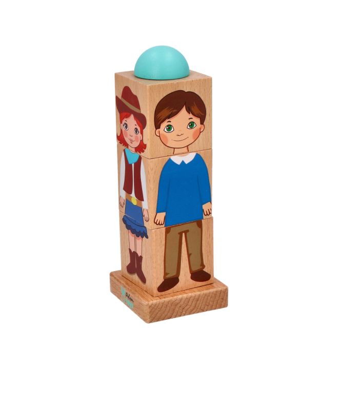 AdamToys Układanka obrotowa Dzieci Świata