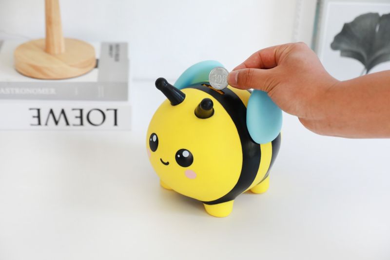 i-total Pszczółka Skarbonka na monety i banknoty