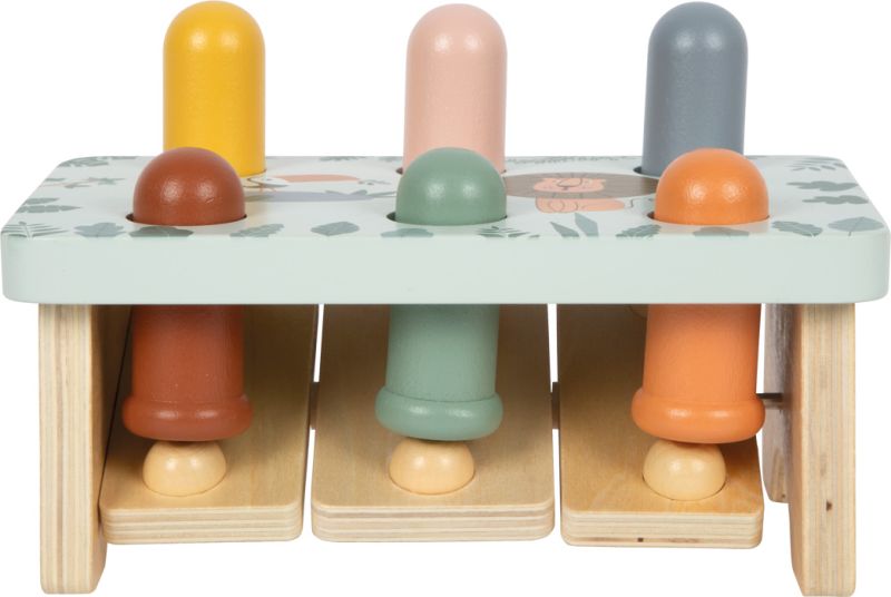 Wbijanka drewniana ze zwierzątkami z Safari FSC