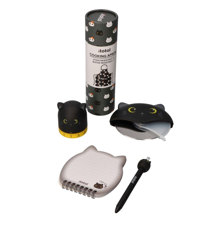 Minutnik Kuchenny - czarny kotek