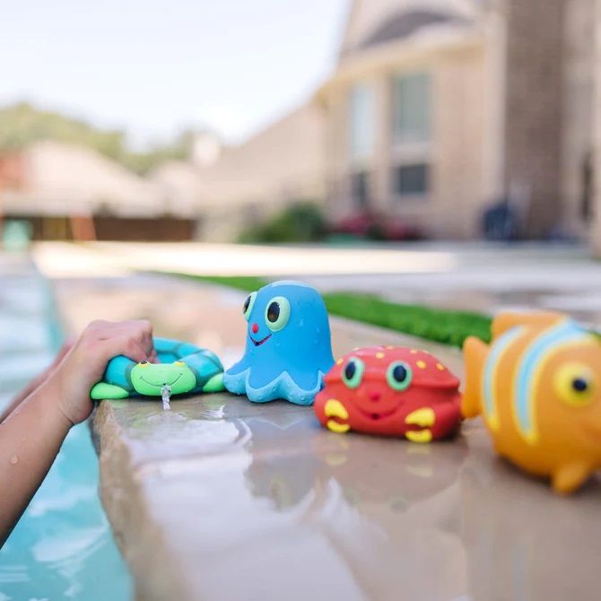 Gumowe zabawki do kąpieli - morskie stwory
