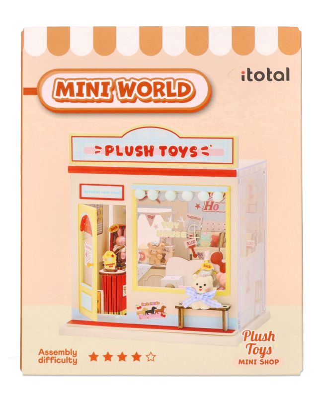 Miniaturowa makieta sklep z pluszakami DIY