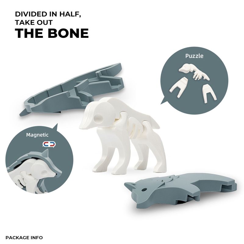 Magnetyczne figurki Half Toys Leśny Świat